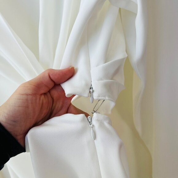 A.L.C Zoey long sleeves dress, white, size 12 - Picture 10 of 12